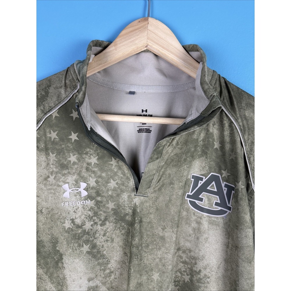 Auburn University Tigers Under Armour Freedom Series 1/4 Zip L/S  Camo Pullover